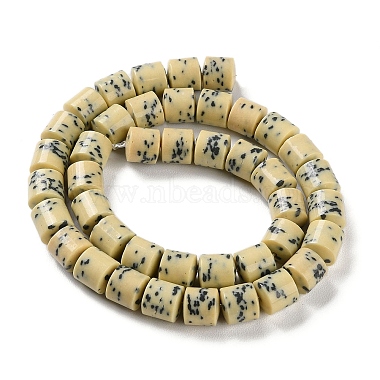 Imitation Dalmatian Handmade Porcelain Beads Strands(PORC-H011-06A)-3