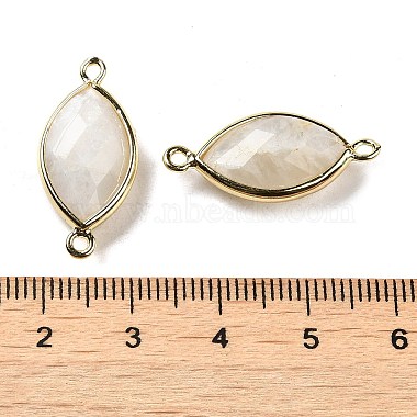 Natural Moonstone Faceted Connector Charms(G-K347-03G-02)-3
