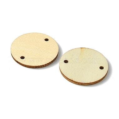 50 breloques de connecteur en bois non teinté et non fini(WOOD-FS0001-11)-3