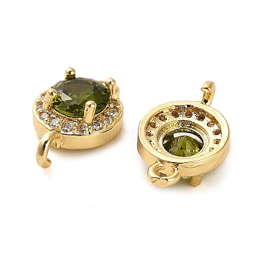 Brass Pave Cubic Zirconia Connector Charms(KK-D093-09G-05)-2