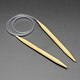 Rubber Wire Bamboo Circular Knitting Needles(TOOL-R056-2.25mm-01)-1