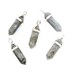 Natural Labradorite Double Terminated Pointed Pendants(G-F295-05N)-1