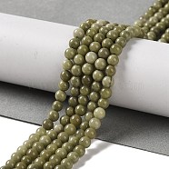 Natural Alashan Agate Beads Strands, Round, 4mm, Hole: 0.9mm, about 86~90pcs/strand, 15''(38cm)(G-P530-B05-01)