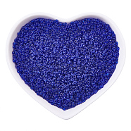 Ornaland 12/0 Transparent Glass Seed Beads, Grade A, Round, Midnight Blue, 2x1.5mm, Hole: 0.8mm, about 11200pcs/bag(SEED-OL0001-01-08)
