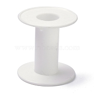 (Defective Closeout Sale), Plastic Empty Spools for Wire, Thread Bobbins, White, 5.5x5.7cm(TOOL-XCP0001-35)