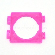 Square Plastic Hamster Tunnel Cage External Pipe Interface Fitting, for Hamster Toy Supplies, Hot Pink, 77.5x92x8.5mm(DIY-WH0182-42A)