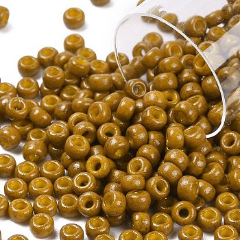 MIYUKI Round Rocailles Beads, Japanese Seed Beads, (RR4460) Duracoat Dyed Opaque Toast, 8/0, 3mm, Hole: 1mm, about 422~455pcs/bottle, 10g/bottle