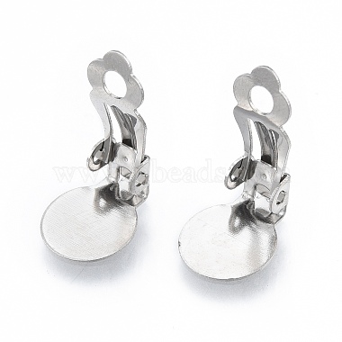 Accessoires de boucles d'oreilles clips à vis en 304 acier inoxydable(X-STAS-N092-168P)-2