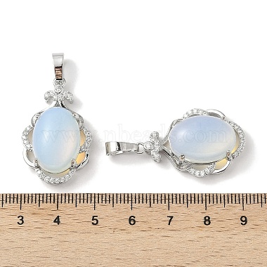 pendentifs ovales en opalite(G-NH0025-15P-24)-3