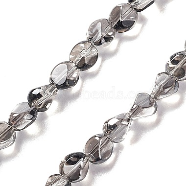 Slate Gray Nuggets Glass Beads
