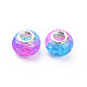 Crackle Two Tone Resin European Beads(X-RPDL-T003-06G)-2