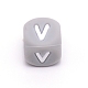 (Clearance Sale)Silicone Alphabet Beads for Bracelet or Necklace Making(SIL-TAC001-01A-V)-1