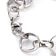 Tarnish Resistant 304 Stainless Steel Rolo Chain Bracelets(BJEW-Z011-13P)-2