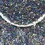 100G Electroplate Glass Seed Beads, for Jewelry Making, Mixed Shapes, Prussian Blue, 1.2~15x1.5~4.5mm, Hole: 0.8~1.8mm(GLAA-SZ0002-18D)
