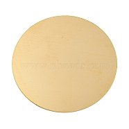 (Defective Closeout Sale: Surface Scratches) Brass Sheet, Brass Discs, Flat Round, Golden, 50x1mm(KK-XCP0001-88B)