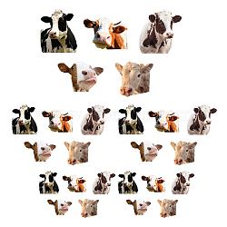 PVC Wall Stickers, Wall Decoration, Cow Pattern, 900x390mm, 2 sheets/set(DIY-WH0228-542)