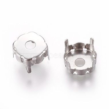 201 Stainless Steel Sew on Prong Settings(X-STAS-L229-03B)-2