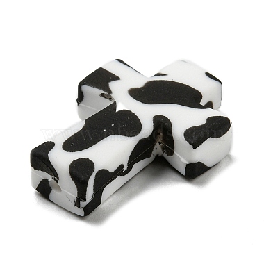 Cross with Cow Silicone Focal Beads(SIL-G006-02D)-3