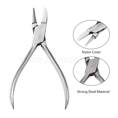 Steel Round Nose and Flat Nylon Jaw Pliers(PT-Q006-02)-3
