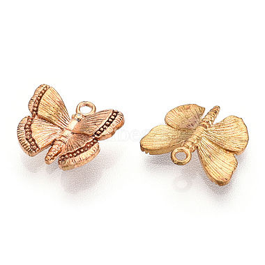 Raw(Unplated) Butterfly Brass Charms