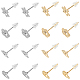 80Pcs 8 Style 304 Stainless Steel Stud Earring Settings(STAS-DC0009-37)-1