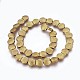 Electroplated Non-magnetic Synthetic Hematite Beads Strands(G-P392-T10)-1