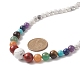 Natural & Synthetic Mixed Gemstone Graduated Beaded Necklace for Women(NJEW-JN04187)-5