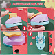 Fingerinspire 4個 4 色のプラスチック クラフト パンチ、スクラップブッキングやペーパー クラフト用(TOOL-FG0001-11)-4