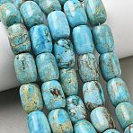 Natural Magnesite Beads Strands, Dyed, Column, Turquoise, 17x12~12.5mm, Hole: 1.2mm, about 24pcs/strand, 15.75''(40cm)(GG-CBA6BAC-E06)