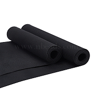 BENECREAT 2M 2 Styles Rubber Latex Elastic Ribbon, Black, 1m/style(OCOR-BC0001-60)