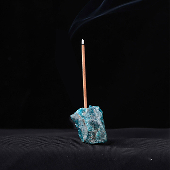 Natural Apatite Incense Burners, Irregular Shape Incense Holders, Home Office Teahouse Zen Buddhist Supplies, 40~60mm