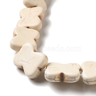 hilos de perlas sintéticas teñidas de turquesa(G-E594-11A)-3