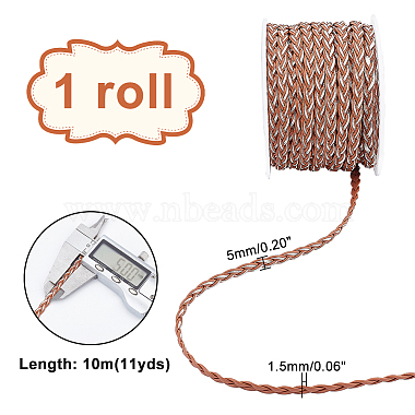 Elite 10m 3-Ply PU Leather Braided Cord(LC-PH0001-07A)-5