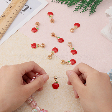 16Pcs Golden Plated Alloy European Dangle Charms(MPDL-CA0001-05)-3