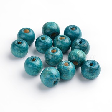 12mm SkyBlue Round Wood Beads
