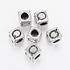 304 Stainless Steel Large Hole Letter European Beads(STAS-H428-01AS-Q)-1