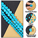 3 Sizes Dyed Synthetic Turquoise Beads Strands(G-AR0004-83)-4