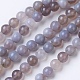 Natural Grade A Striped Agate/Banded Agate Beads Strands(G-E479-01-8mm)-1