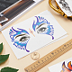 8 Sheets 8 Style Waterproof Self Adhesive Tattoo Stickers on Face(AJEW-GF0007-33)-3