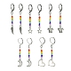 Glass Seed & Alloy Dangle Leverback Earrings(EJEW-JE05409)-1