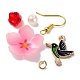 Kits de fabrication de boucles d'oreilles pendantes fleurs et oiseaux à faire soi-même(DIY-SZ0008-96)-2