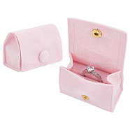 Microfiber Packing Button Bags, Jewelry Pouches, for Earrings, Bracelets, Pendant, Pearl Pink, 6.05x3.7x4.2cm(ABAG-WH0038-51D)