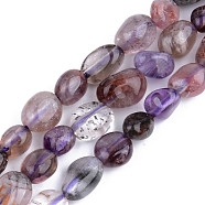 Natural Amethyst Beads Strands, Tumbled Stone, Nuggets, 5~13x5~10x3~8mm, Hole: 1mm, about 40~60pcs/strand, 14.57 inch~15.74 inch(37~40cm)(G-S359-147)