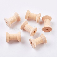 Wooden Empty Spools for Wire, Thread Bobbins, Blanched Almond, 29x21mm(X-WOOD-L006-20A)