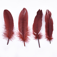 Goose Feather Costume Accessories, Dyed, FireBrick, 130~220x31~45mm, about 500pcs/bag(FIND-T037-02B)