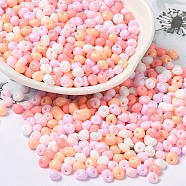 6/0 Opaque Baking Paint Glass Seed Beads, Teardrop, Mixed Color, 4.5~5x4x3~3.5mm, Hole: 0.9mm, about 5625Pcs/Pound(SEED-M012-02A-34)