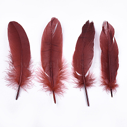 Goose Feather Costume Accessories, Dyed, FireBrick, 130~220x31~45mm, about 500pcs/bag(FIND-T037-02B)