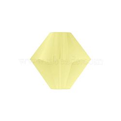 Preciosa&reg Crystal Beads, Czech Crystal, Bicone(451 69 302 Rondelle), 80250 840 Acid Yellow Matt, 4mm, Hole: 0.8mm(Y-PRC-BA4-80250-840)