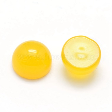 Natürliche gelbe Achat Cabochons(G-P393-R17-10MM)-2