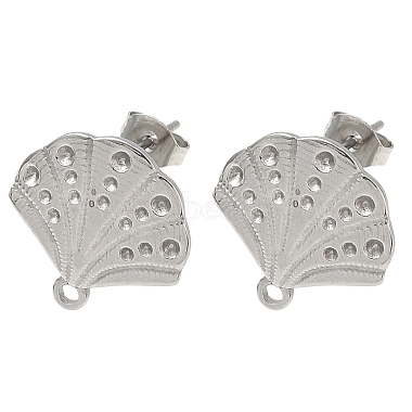 304 Stainless Steel Stud Earring Findings(STAS-Z175-02P-02)-1